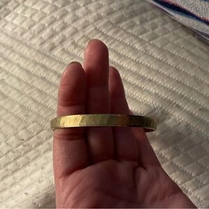 Gold tone thin bangle bracelet